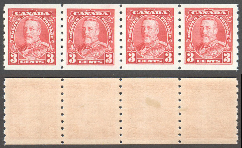 Canada Scott 230i Mint VF Strip (P) - Click Image to Close